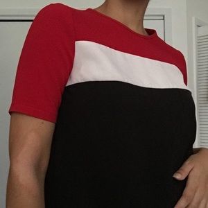 Forever 21 Red Black and White Tee